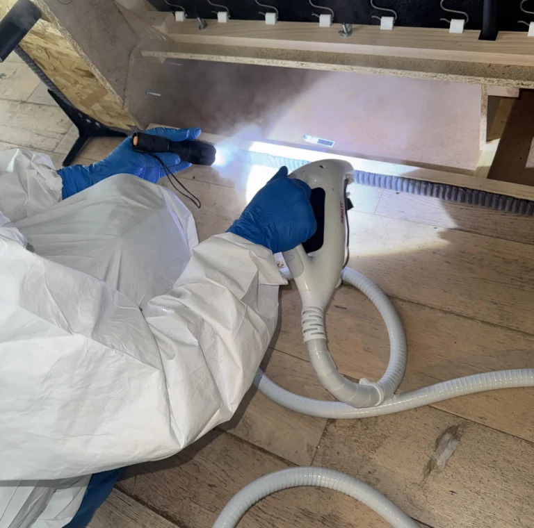 Traitement polti par vapeur sèche par Inratable pour les punaises de lit