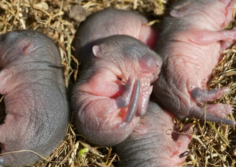 bébé rats dans leur nid