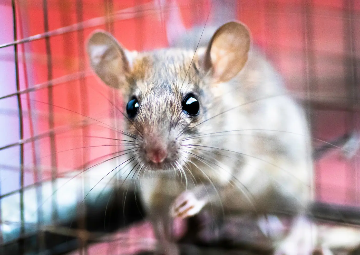 capture d’une souris dans un piège après infestation de rongeurs